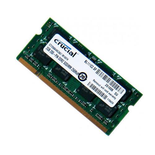 رم لپ تاپ کروشیال 2 گیگابایت با فرکانس 800 مگاهرتز PC2-6400s 2GB DDR2 800Mhz CL6 SO-DIMM Laptop Memory